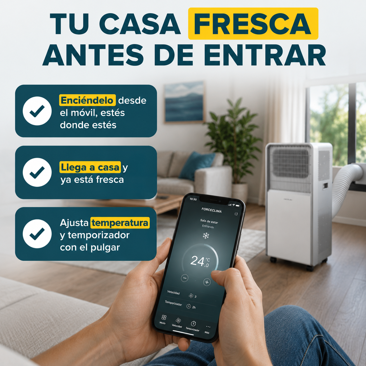 Tu casa a punto antes de que abras la puerta