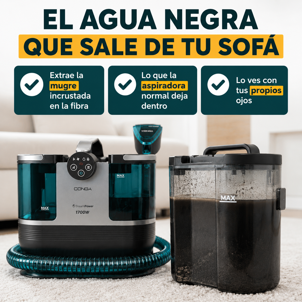 La suciedad que no ves está DENTRO de tu sofá