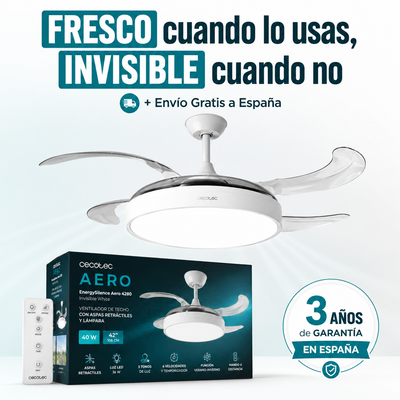 EnergySilence Aero 4280 Invisible White – El ventilador que desaparece en tu techo