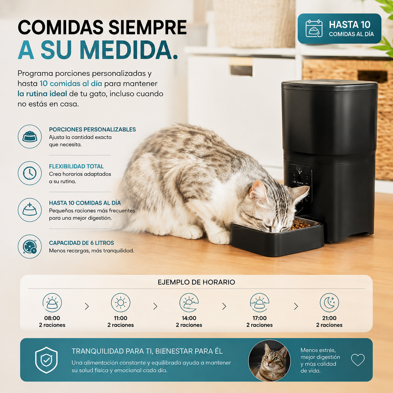 Su alimentación, exactamente como tú decidas