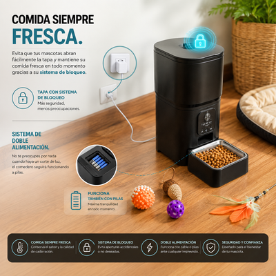 Cecotec Pumba 6000 – Comedero Inteligente con Cámara y WiFi