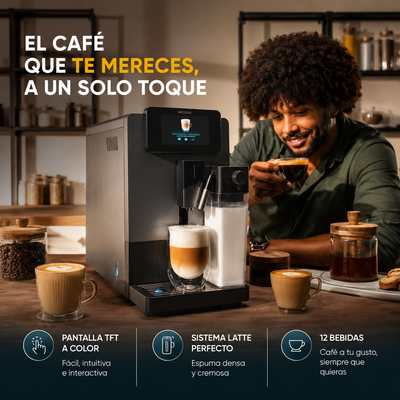Cecotec Cremmaet Latte Touch – Café de Barista en Casa con un Solo Toque