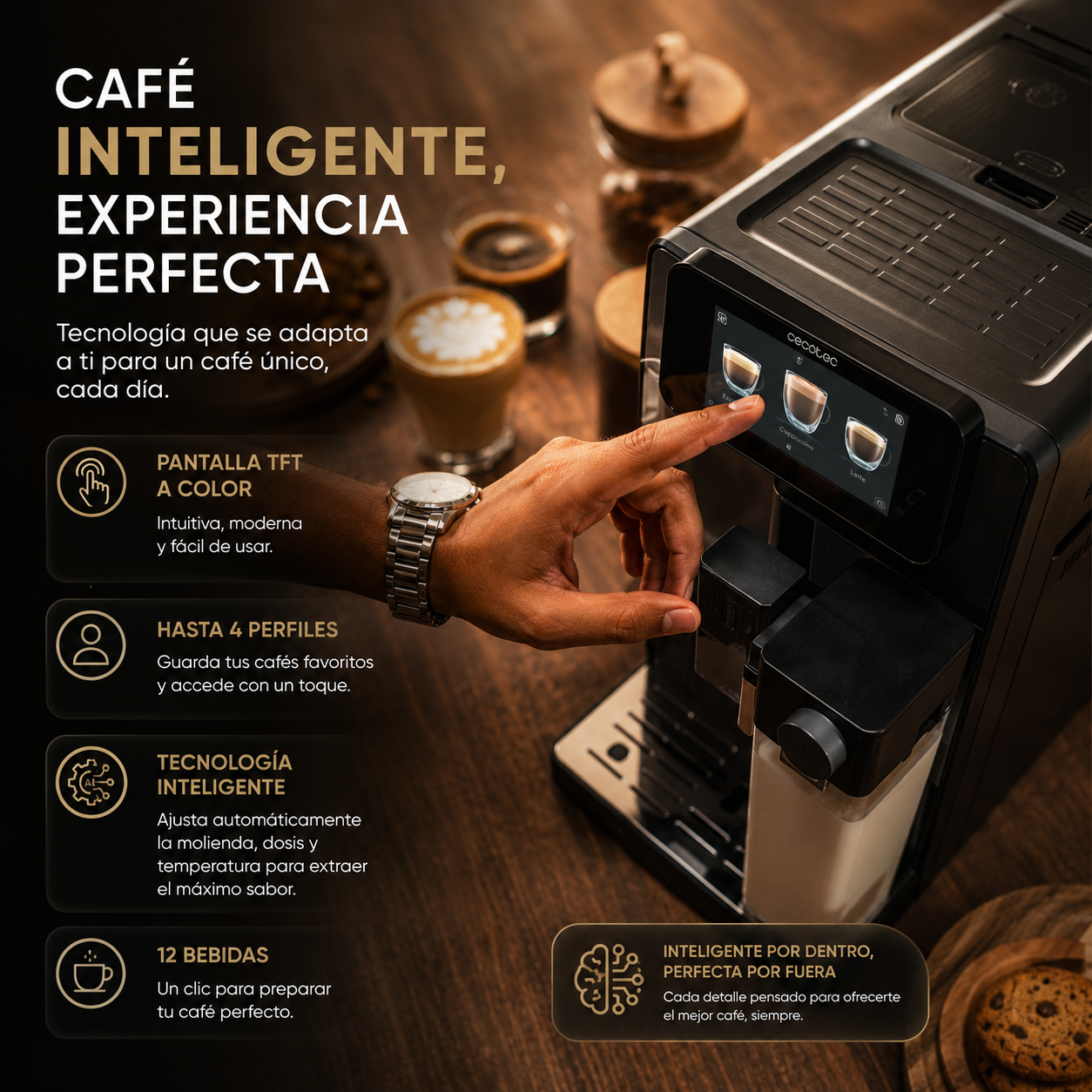 Tecnología inteligente para un café perfecto, siempre