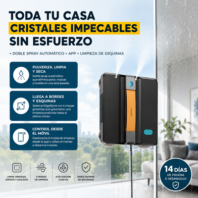 Conga Windroid W50 Double Spray – Robot Limpiacristales Inteligente