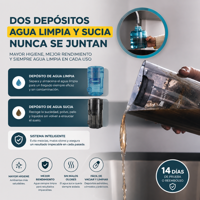 FreeGo S10 Nova – Limpieza 2 en 1: Aspira, Friega y se Autolimpia