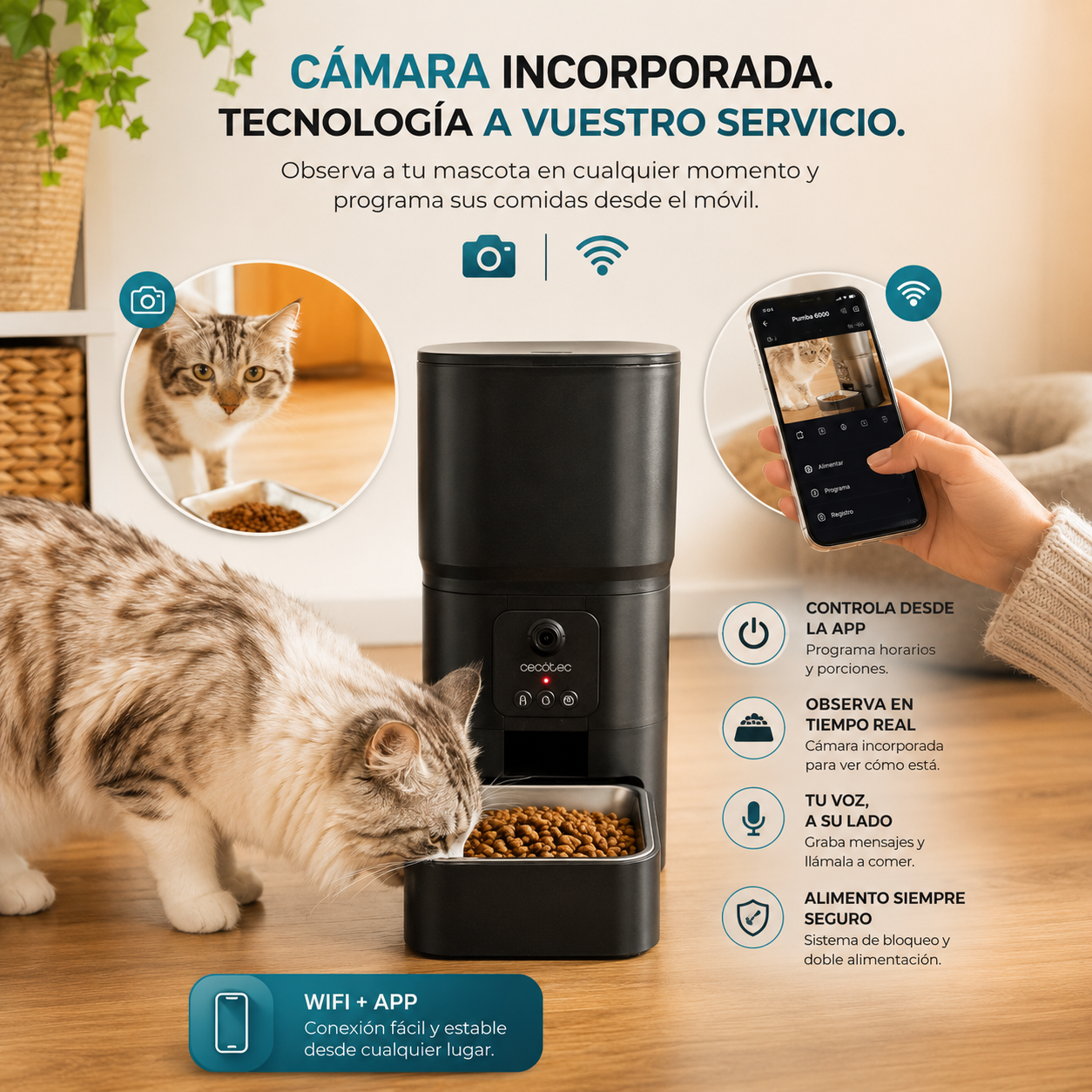 Siempre cerca de tu mascota, incluso cuando no estás en casa