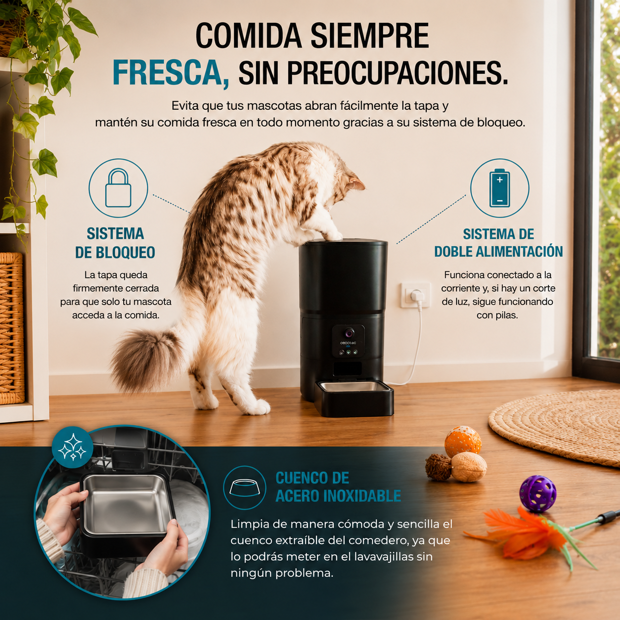 Comida fresca y siempre protegida