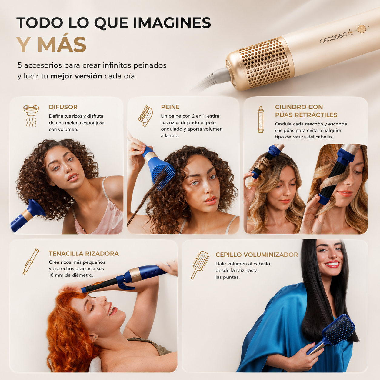 Todo lo que imagines para tu cabello, en un solo moldeador