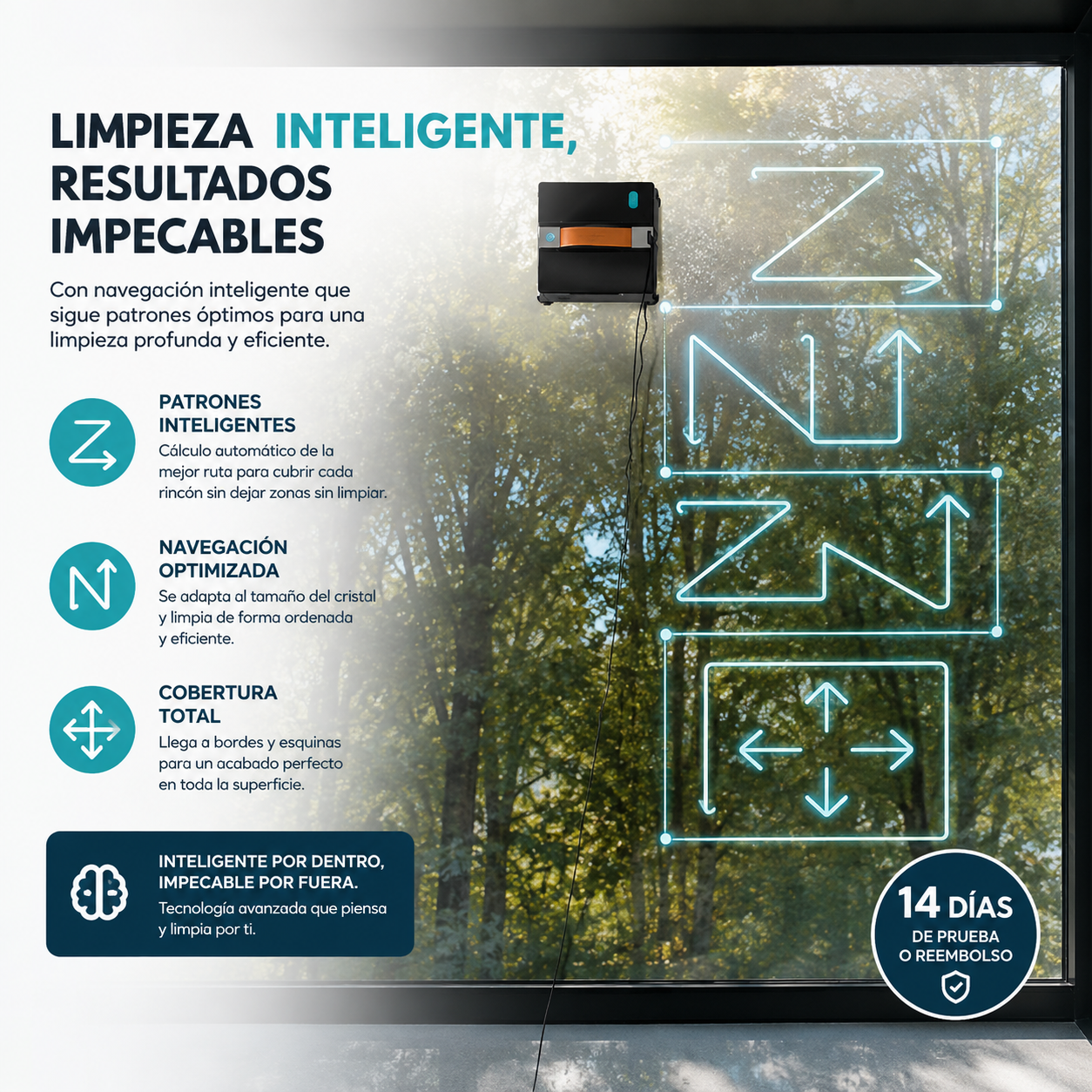 Conga Windroid W50 Double Spray – Robot Limpiacristales Inteligente
