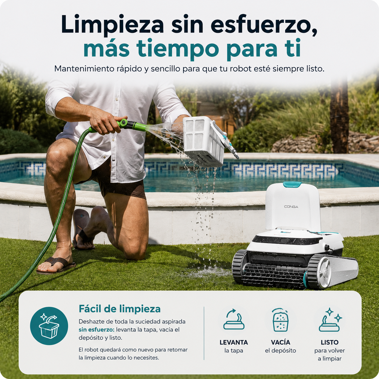 Ni ocupa media cocina ni te deja la encimera pringada