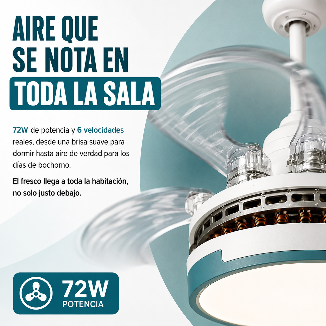 Aire fresco que sí se nota, no la brisita de juguete