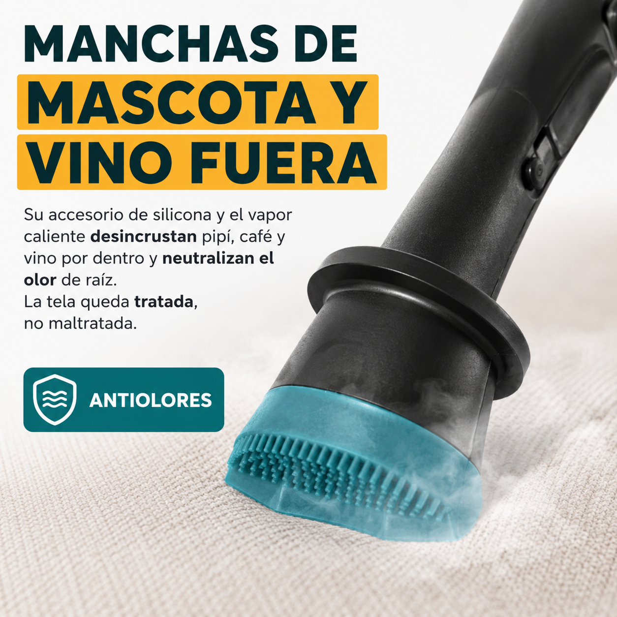 Manchas de mascota, vino y niños: fuera a la primera